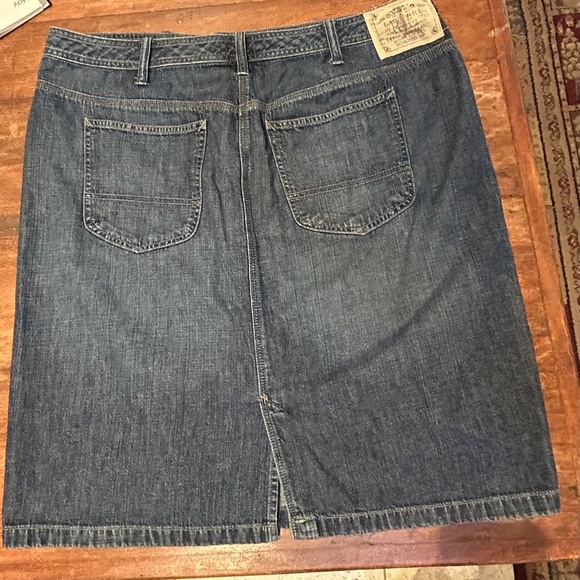 * Women's Ralph Lauren LRL Jeans Denim Skirt sz 16 * Excellent * - Picture 3 of 8